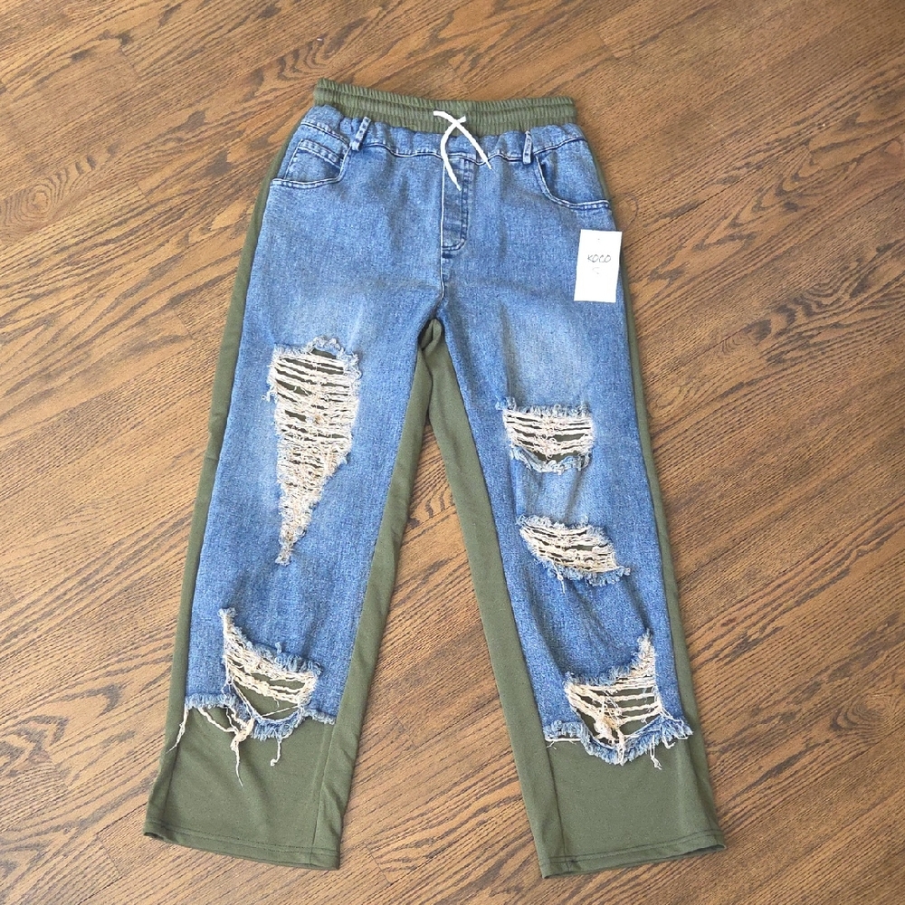 Denim Sweatpants